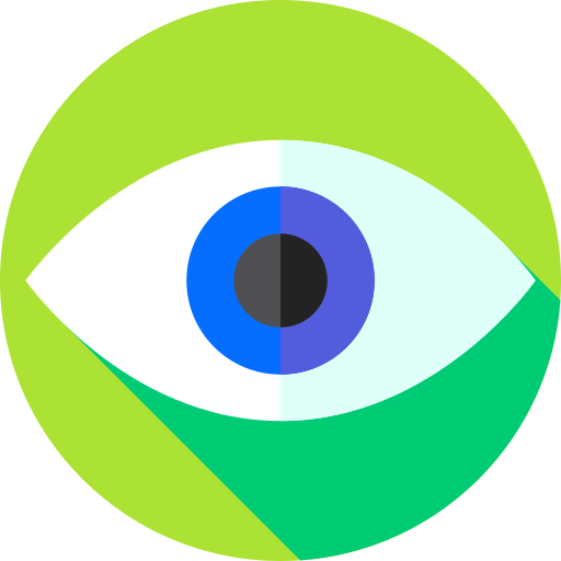 ojo Flat Circular Flat icono