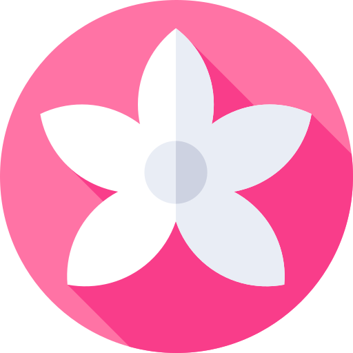 Cherry blossom Flat Circular Flat icon