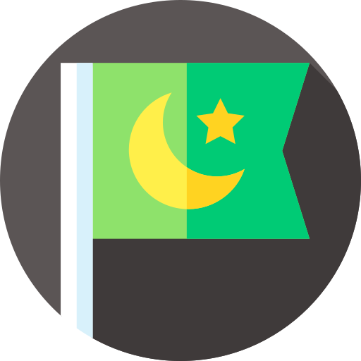 eid mubarak Flat Circular Flat icoon
