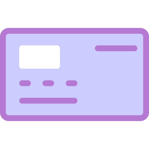 carta di debito Detailed color Lineal color icona
