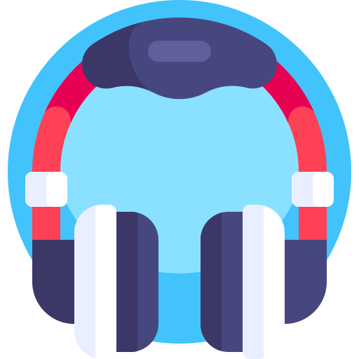 zestaw słuchawkowy Detailed Flat Circular Flat ikona