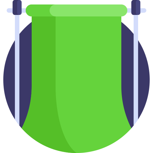 grüner bildschirm Detailed Flat Circular Flat icon