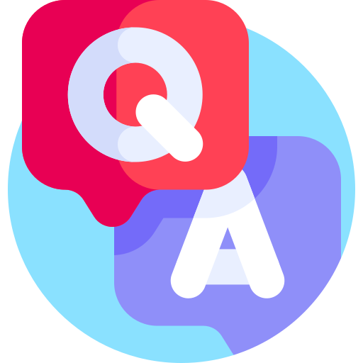 q & a Detailed Flat Circular Flat icon