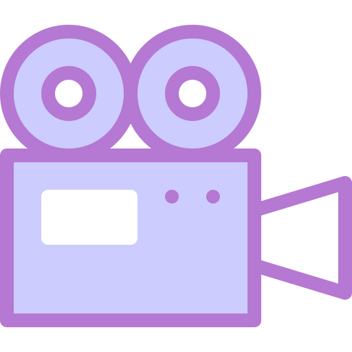 camara de video Detailed color Lineal color icono