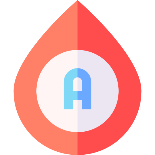 Группа крови Basic Straight Flat иконка