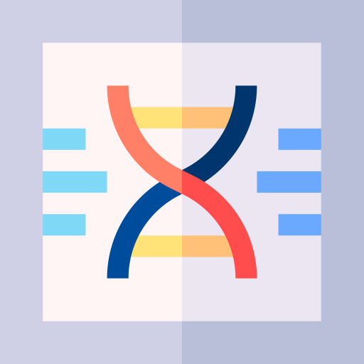 Dna structure Basic Straight Flat icon
