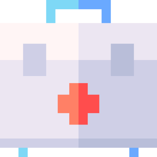 First aid box Basic Straight Flat icon