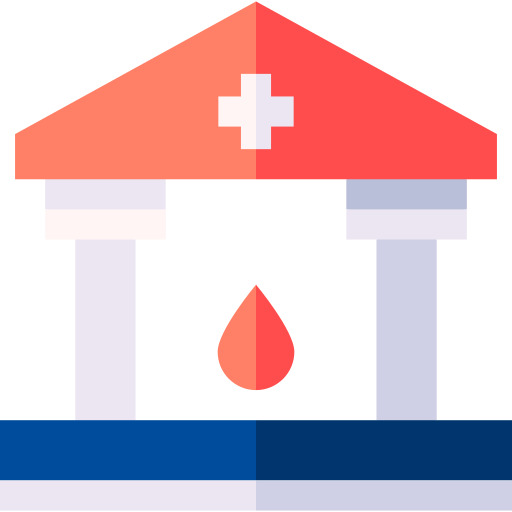 bank krwi Basic Straight Flat ikona