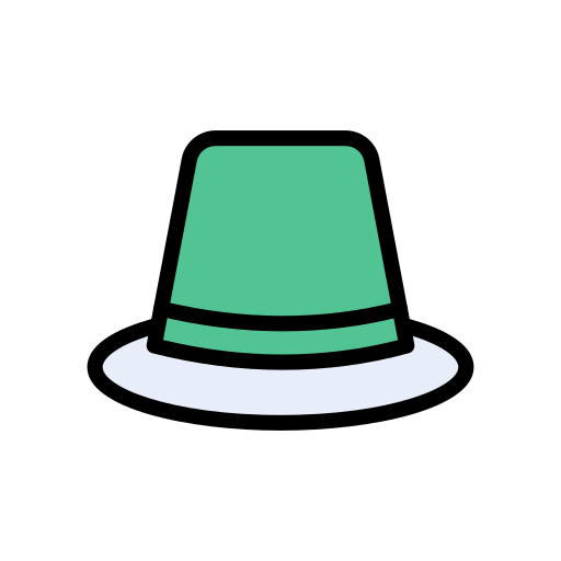 sombrero Vector Stall Lineal Color icono