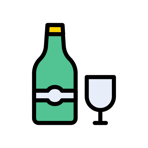 alkohol Vector Stall Lineal Color ikona