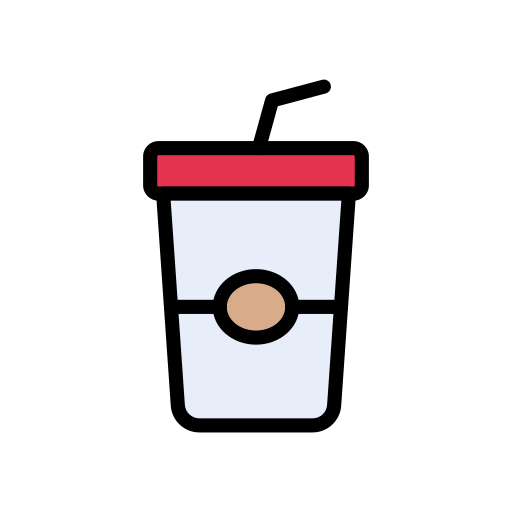 Coffee cup Vector Stall Lineal Color icon