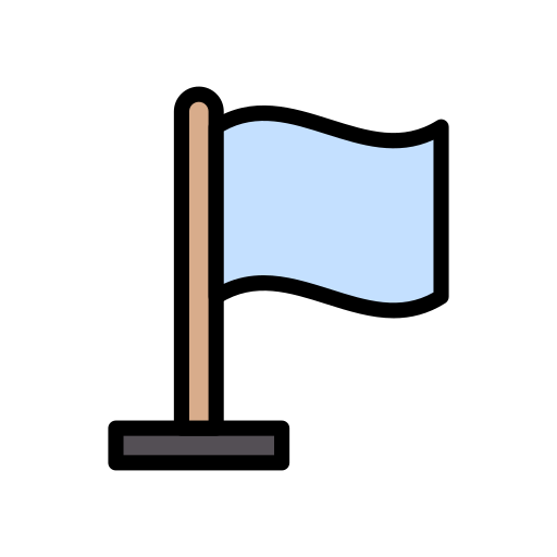 깃발 Vector Stall Lineal Color icon