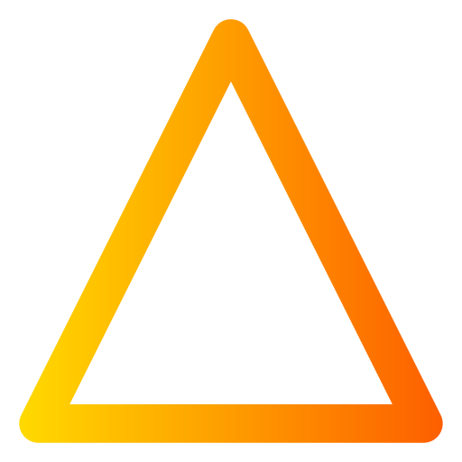driehoek Generic Gradient icoon