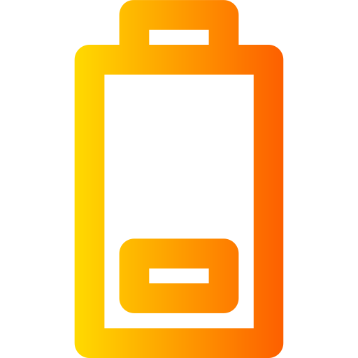 niski poziom baterii Generic Gradient ikona