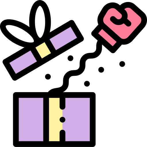 サプライズボックス Detailed Rounded Lineal color icon