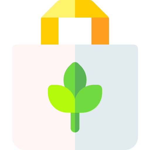 bolsa ecológica Basic Rounded Flat icono