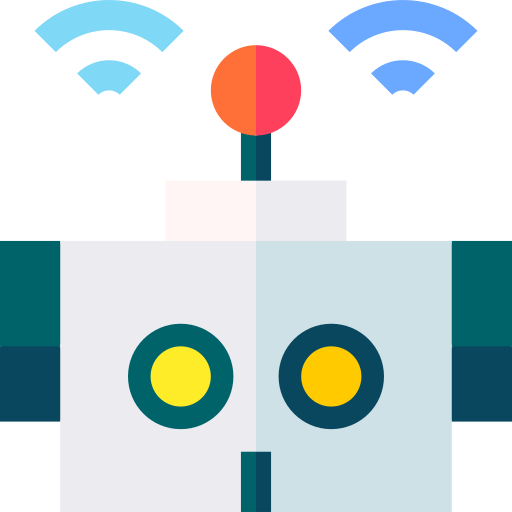 Robot Basic Straight Flat icon