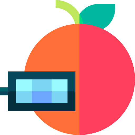Orange Basic Straight Flat icon