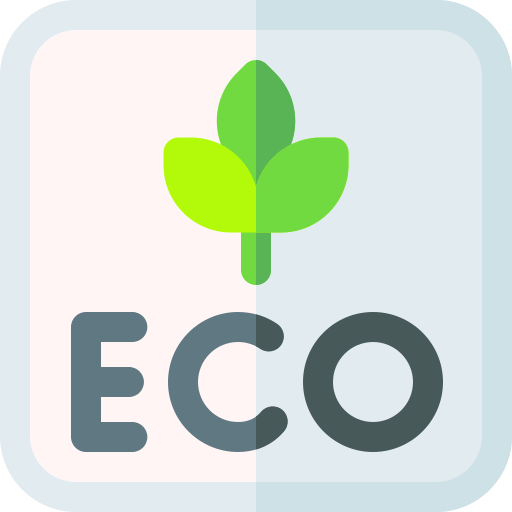 milieuvriendelijk Basic Rounded Flat icoon
