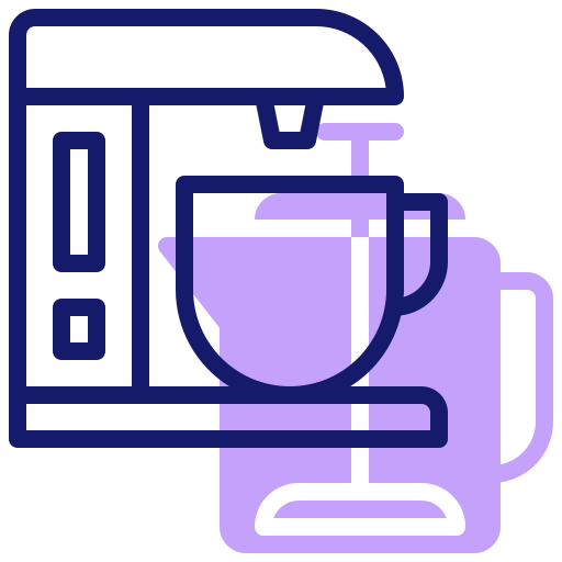 kaffeemaschine Inipagistudio Lineal Color icon
