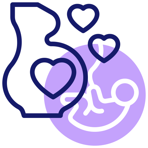 Pregnant Inipagistudio Lineal Color icon