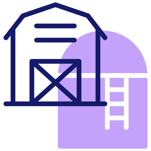 Farm house Inipagistudio Lineal Color icon