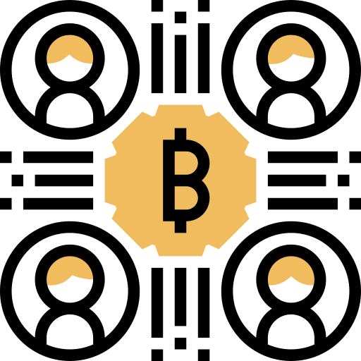 ビットコイン Meticulous Yellow shadow icon