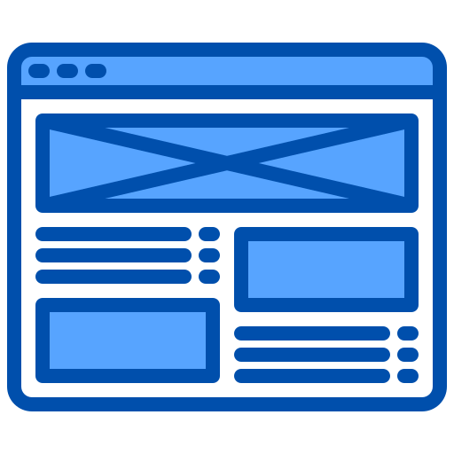 web design xnimrodx Blue icona