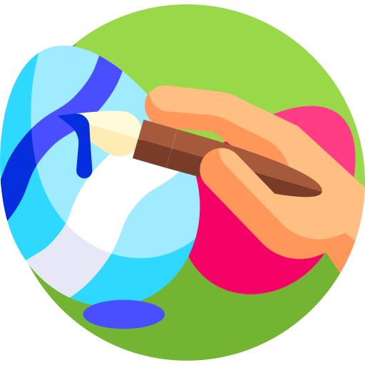 Easter eggs Detailed Flat Circular Flat icon