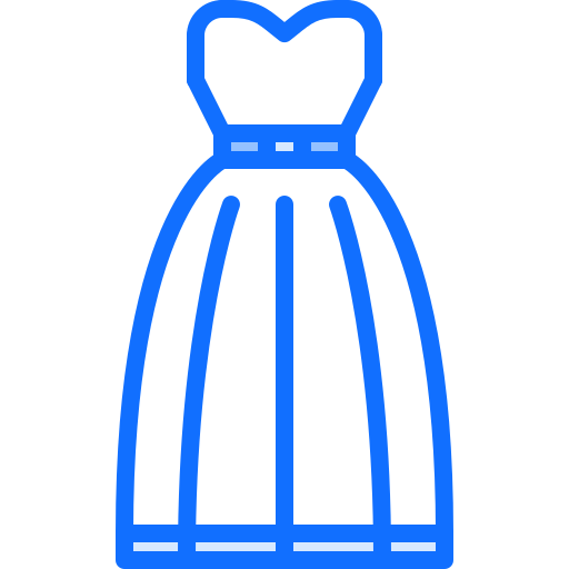 ウェディングドレス Coloring Blue icon