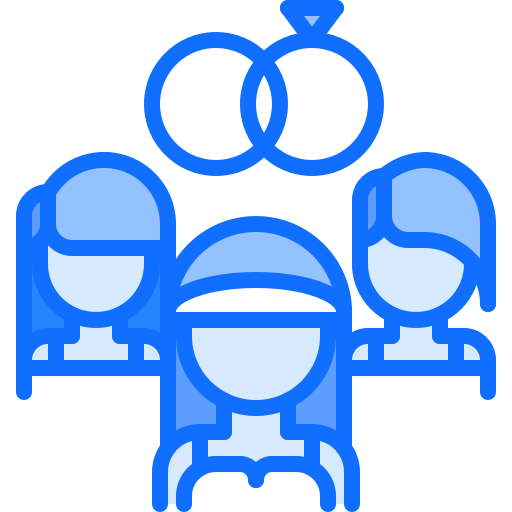 신부 Coloring Blue icon