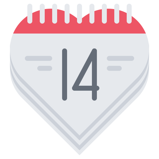 Calendar Coloring Flat icon
