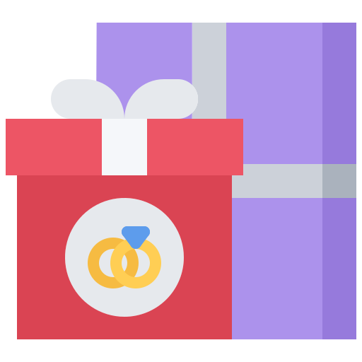 Gifts Coloring Flat icon