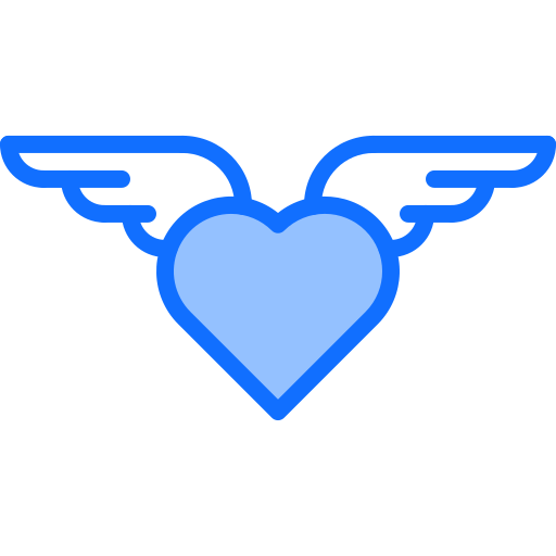 corazón Coloring Blue icono