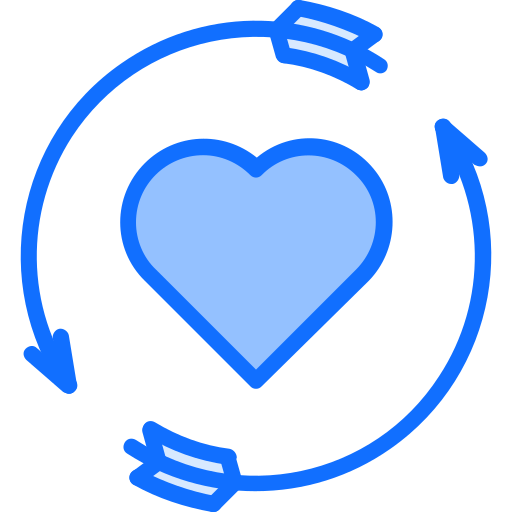 corazón Coloring Blue icono