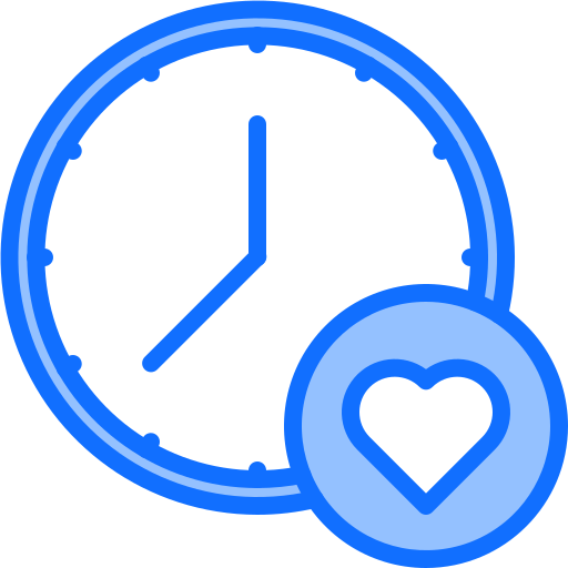 時間 Coloring Blue icon