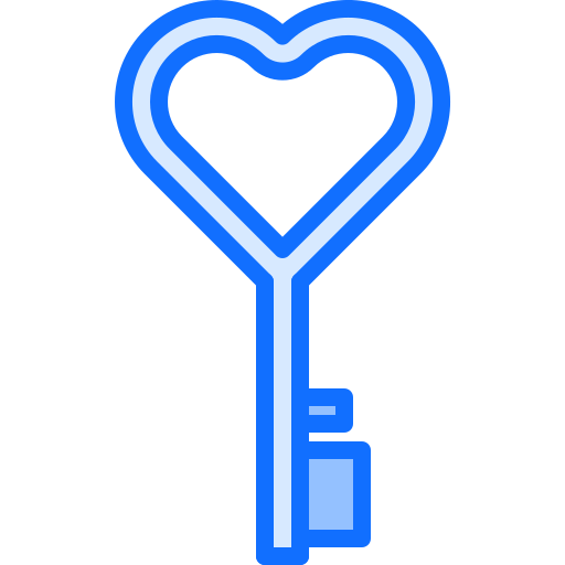 키 Coloring Blue icon