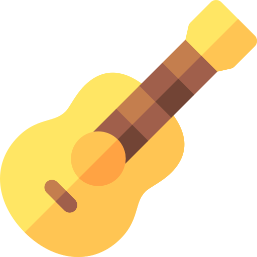 guitarra Basic Rounded Flat icono
