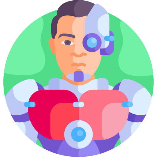 cyborg Detailed Flat Circular Flat icon