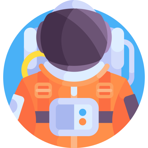 astronauta Detailed Flat Circular Flat ikona