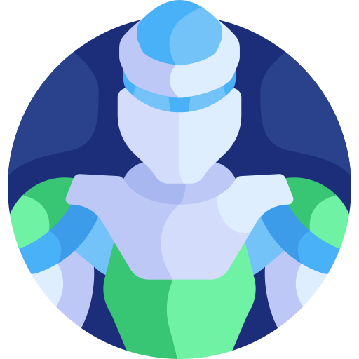 Robot Detailed Flat Circular Flat icon