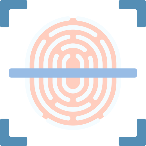 Fingerprint scan Special Flat icon