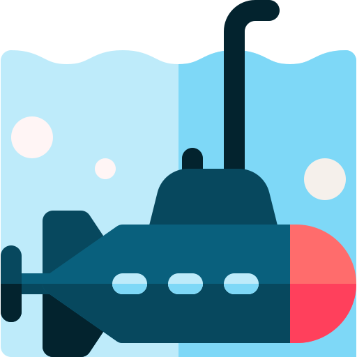 submarino Basic Rounded Flat icono