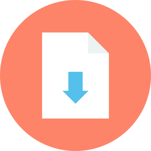 File Flat Color Circular icon