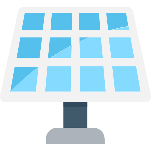panel solar Flat Color Flat icono
