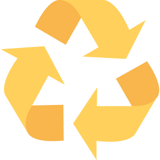 reciclaje Flat Color Flat icono