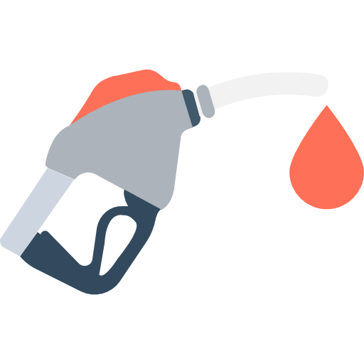 benzine pomp Flat Color Flat icoon