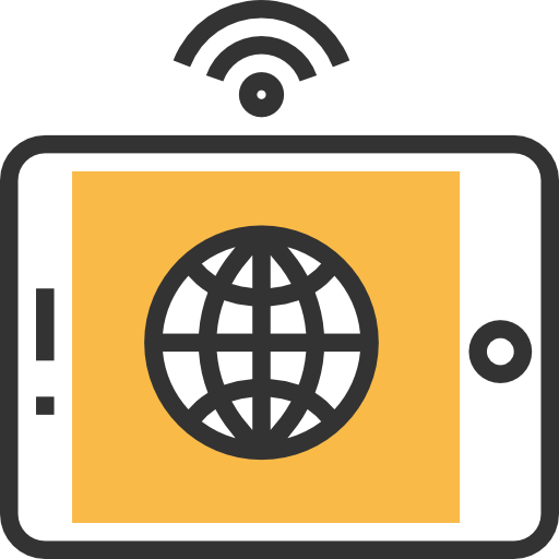 mobiltelefon Meticulous Yellow shadow icon