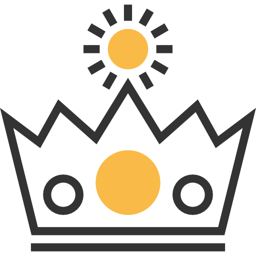 Crown Meticulous Yellow shadow icon