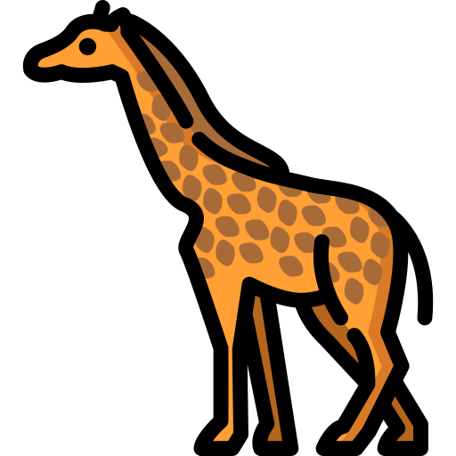 giraffa Special Lineal color icona